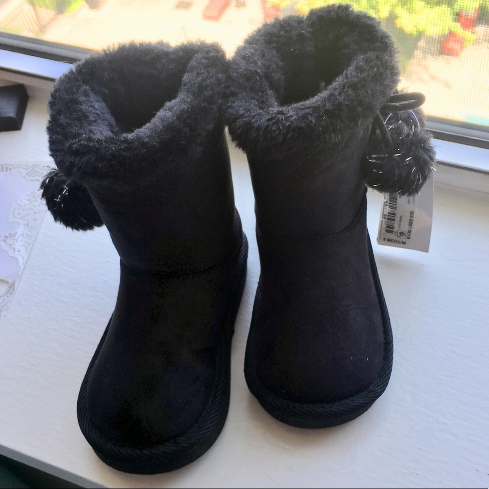 Black Toddler Winter Boots